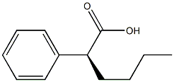 [S,(+)]-2-Phenylhexanoic acid,,结构式