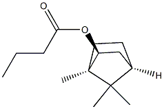 (1R,4R,4α)-1,7,7-トリメチルビシクロ[2.2.1]ヘプタン-2β-オールブタノアート 化学構造式