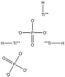 Phosphoric acid hydrogen titanium(II) salt Struktur