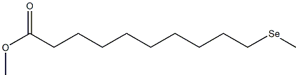 11-Selenadodecanoic acid methyl ester Structure