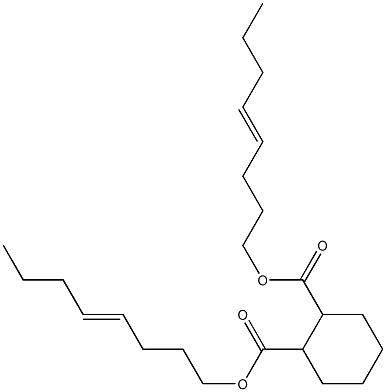 1,2-Cyclohexanedicarboxylic acid bis(4-octenyl) ester Structure