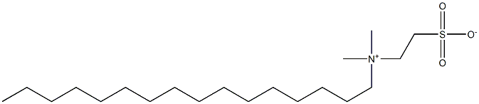 Hexadecyldimethyl(2-sulfonatoethyl)aminium,,结构式