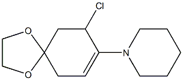 3-Chloro-4-piperidinospiro[cyclohexane-1,2'-1,3-dioxolan]-4-ene