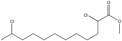 2,11-Dichlorododecanoic acid methyl ester Struktur