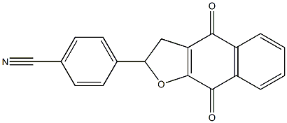 2-(4-Cyanophenyl)-2,3-dihydronaphtho[2,3-b]furan-4,9-dione Structure