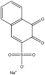 3,4-Dihydro-3,4-dioxo-2-naphthalenesulfonic acid sodium salt Structure