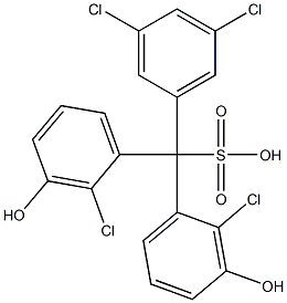 (3,5-Dichlorophenyl)bis(2-chloro-3-hydroxyphenyl)methanesulfonic acid