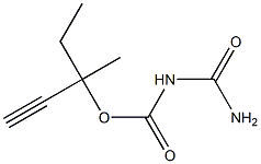 Allophanic acid 1-methyl-1-ethyl-2-propynyl ester,,结构式