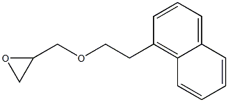 2-[[2-(1-Naphtyl)ethoxy]methyl]oxirane Structure