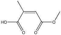 Citraconic acid hydrogen 4-methyl ester Struktur