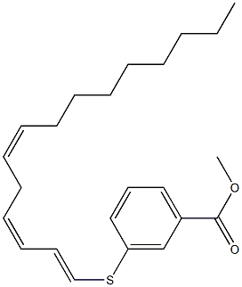 3-[[(1E,3Z,6Z)-1,3,6-Pentadecatrien-1-yl]thio]benzoic acid methyl ester