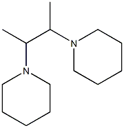 2,3-ビスピペリジノブタン 化学構造式