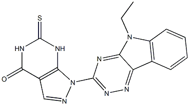 6,7-Dihydro-6-thioxo-1-(5-ethyl-5H-1,2,4-triazino[5,6-b]indol-3-yl)-1H-pyrazolo[3,4-d]pyrimidin-4(5H)-one