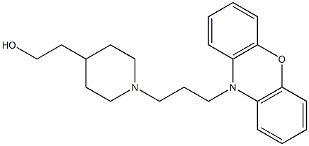 1-[3-(10H-Phenoxazin-10-yl)propyl]-4-piperidineethanol Structure