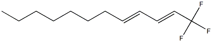 (2E,4E)-1,1,1-トリフルオロドデカ-2,4-ジエン 化学構造式