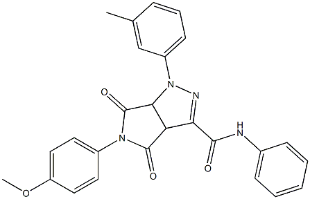 1,3a,4,5,6,6a-Hexahydro-4,6-dioxo-N-phenyl-5-(4-methoxyphenyl)-1-(3-methylphenyl)pyrrolo[3,4-c]pyrazole-3-carboxamide