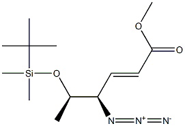 (2E,4R,5R)-4-Azido-5-(tert-butyldimethylsilyloxy)-2-hexenoic acid methyl ester|