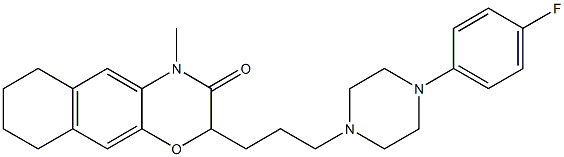 2-[3-[4-(4-Fluorophenyl)piperazin-1-yl]propyl]-4-methyl-6,7,8,9-tetrahydro-2H-naphth[2,3-b][1,4]oxazin-3(4H)-one