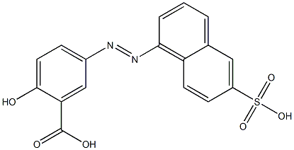 2-Hydroxy-5-[(6-sulfo-1-naphthalenyl)azo]benzoic acid