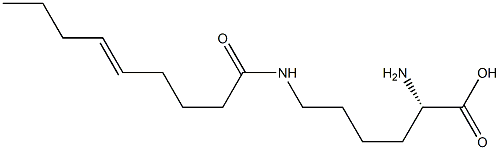 N6-(5-Nonenoyl)lysine,,结构式