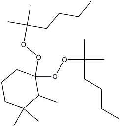 2,3,3-Trimethyl-1,1-bis(1,1-dimethylpentylperoxy)cyclohexane Struktur