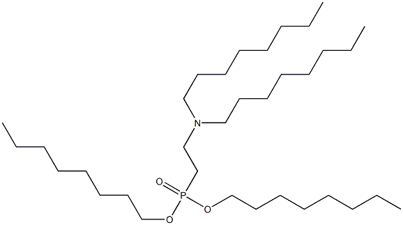 2-(Dioctylamino)ethylphosphonic acid dioctyl ester 结构式