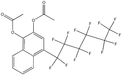 4-(Tridecafluorohexyl)naphthalene-1,2-diol diacetate