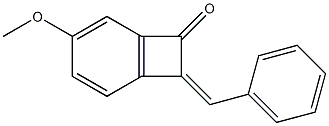 4-Methoxy-8-[(Z)-benzylidene]bicyclo[4.2.0]octa-1(6),2,4-trien-7-one Structure