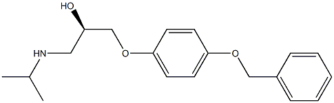 (R)-1-[(1-Methylethyl)amino]-3-[4-(phenylmethoxy)phenoxy]-2-propanol Struktur