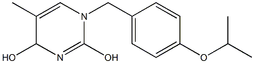 1,4-Dihydro-1-(4-isopropoxybenzyl)-5-methylpyrimidine-2,4-diol 结构式