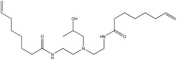 N,N'-[2-Hydroxypropyliminobis(2,1-ethanediyl)]bis(7-octenamide),,结构式