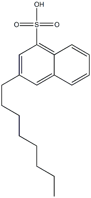 3-Octyl-1-naphthalenesulfonic acid 结构式