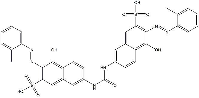 7,7'-(Carbonyldiimino)bis[4-hydroxy-3-(2-methylphenylazo)-2-naphthalenesulfonic acid]|