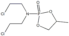 2-[ビス(2-クロロエチル)アミノ]-4-メチル-1,3,2-ジオキサホスホラン2-オキシド 化学構造式