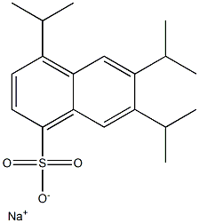 4,6,7-Triisopropyl-1-naphthalenesulfonic acid sodium salt 结构式