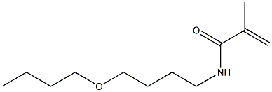 N-(4-Butoxybutyl)methacrylamide Struktur