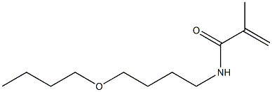 N-(4-Butoxybutyl)methacrylamide Structure