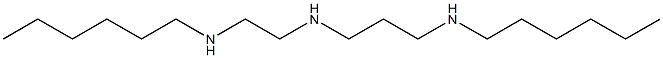 N-[2-(Hexylamino)ethyl]-N'-hexyl-1,3-propanediamine 结构式
