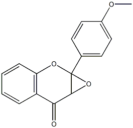 2,3-Epoxy-2,3-dihydro-4'-methoxyflavone Structure