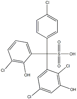 (4-Chlorophenyl)(3-chloro-2-hydroxyphenyl)(2,5-dichloro-3-hydroxyphenyl)methanesulfonic acid