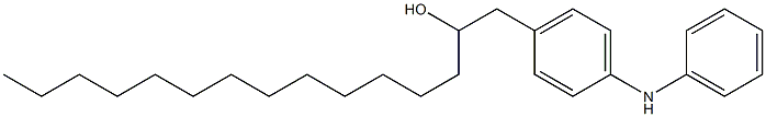 4-(2-Hydroxypentadecyl)phenylphenylamine Structure