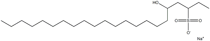 5-Hydroxydocosane-3-sulfonic acid sodium salt,,结构式