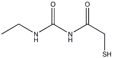 1-Ethyl-3-(mercaptoacetyl)urea 结构式