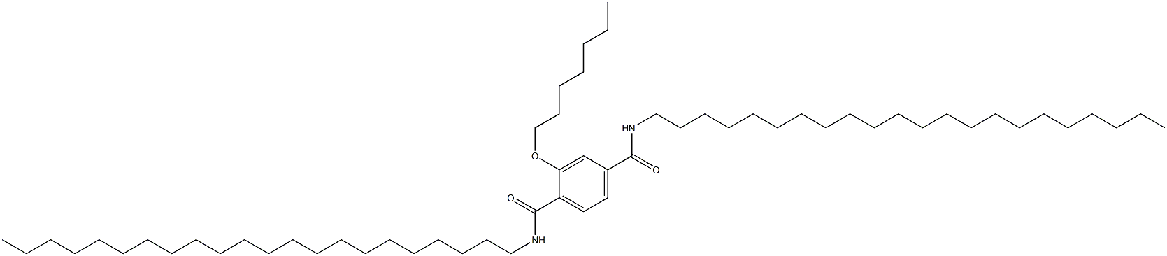 2-(Heptyloxy)-N,N'-didocosylterephthalamide 结构式