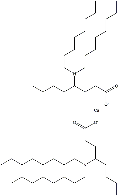 Bis[4-(dioctylamino)octanoic acid]calcium salt Structure