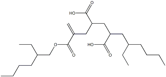 1-Hexene-2,4,6-tricarboxylic acid 2,6-bis(2-ethylhexyl) ester Structure