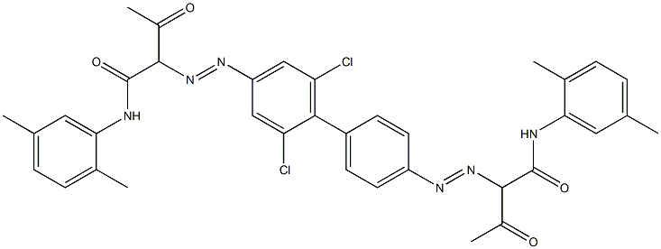 4,4'-Bis[[1-(2,5-dimethylphenylamino)-1,3-dioxobutan-2-yl]azo]-2,6-dichloro-1,1'-biphenyl