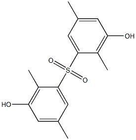 3,3'-Dihydroxy-2,2',5,5'-tetramethyl[sulfonylbisbenzene] Struktur