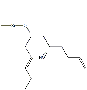 (5S,7S)-7-[[(1,1-Dimethylethyl)dimethylsilyl]oxy]-1,9-dodecadien-5-ol Struktur