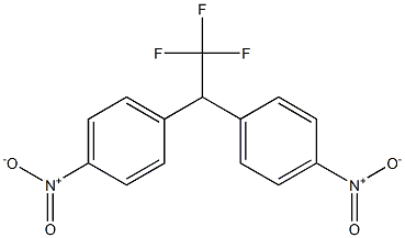 1,1'-(2,2,2-Trifluoroethylidene)bis(4-nitrobenzene),,结构式